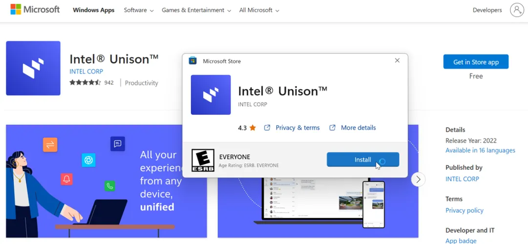 Intel Unison：如何将您的iPhone或Android设备与Windows 11同步