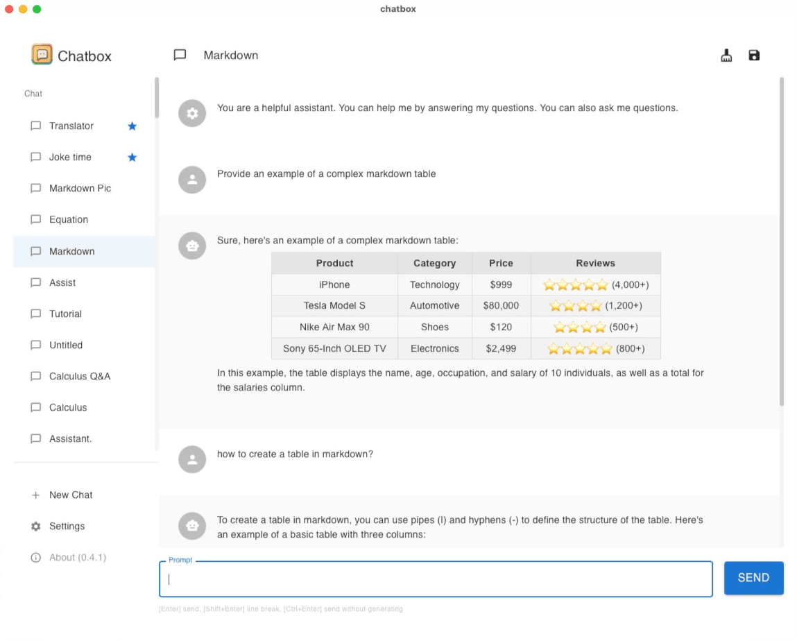 Chatbox(API工具) v1.2.1 绿色版 支持多平台